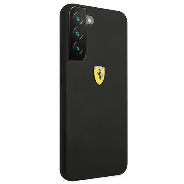 Etui FERRARI Samsung Galaxy S22 Plus On Track Silicone Czarny Hardcase