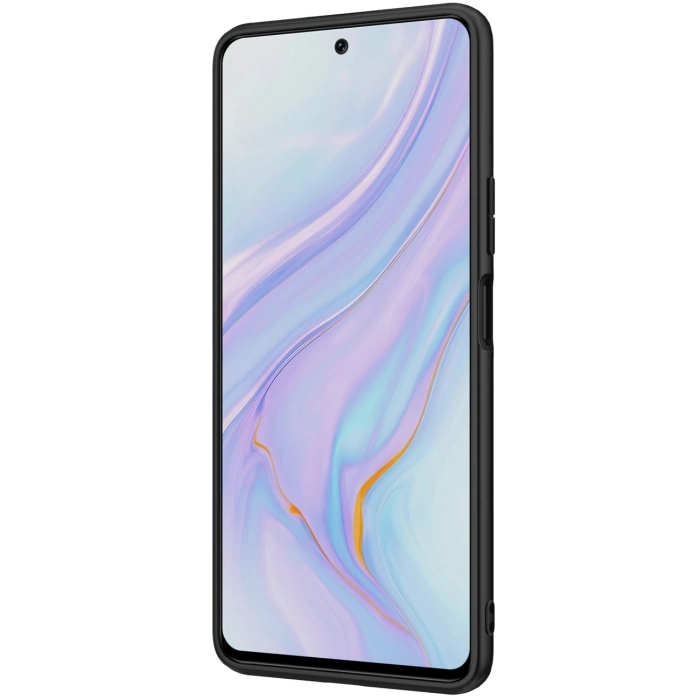 Nillkin Textured Case wytrzymałe wzmocnione etui z żelową ramką i nylonem na tyle Honor 50 SE czarny