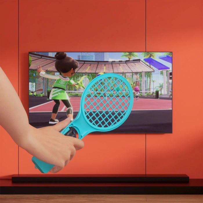 Pakiet akcesoriów rodzinnych 23 w 1 do konsoli Nintendo Switch 2 - zestaw pomarańczowy i niebieski