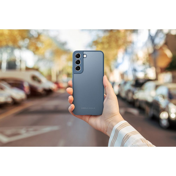 Futerał Roar Matte Glass Case - do Samsung Galaxy A12 niebieski