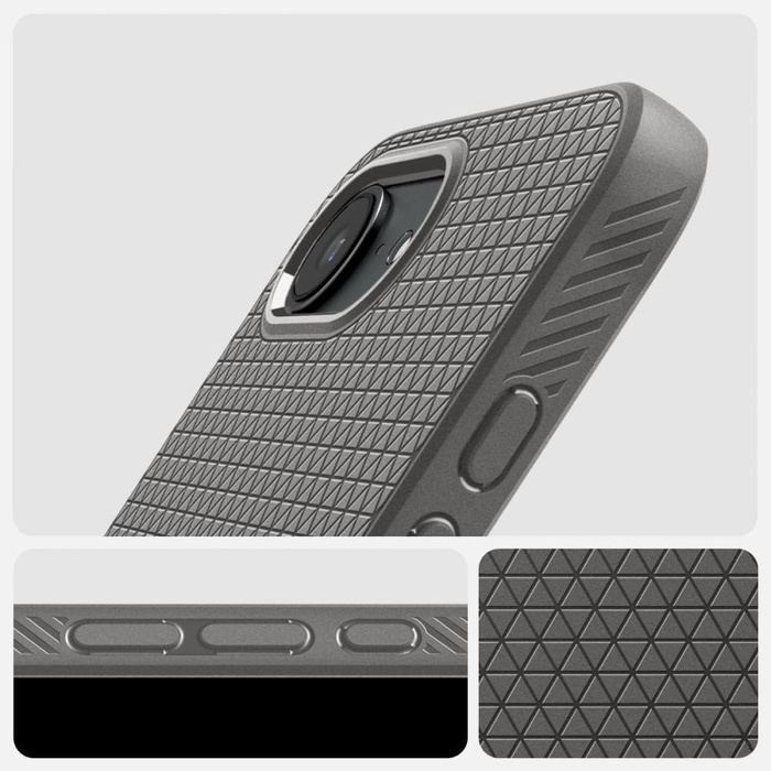 ETUI SPIGEN IPHONE 16E LIQUID AIR MARBLE GRAY