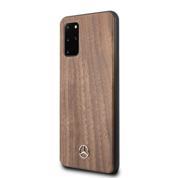 Etui MERCEDES Samsung Galaxy S20 Plus Wood Line Walnut Brązowy Case