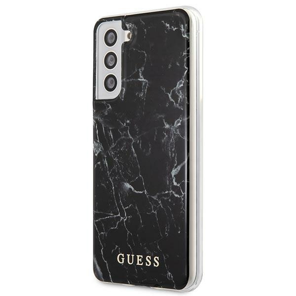 Etui GUESS Samsung Galaxy S21 Plus Marble Czarny Hardcase