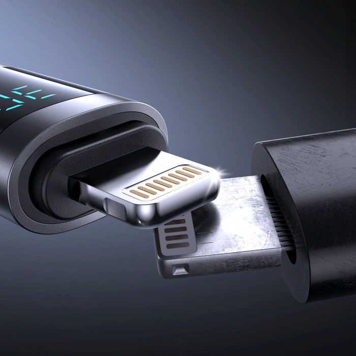 Kabel Joyroom S-A16 Pro Prism Series 30W USB-C - Lightning z wyświetlaczem 1,2m - czarny