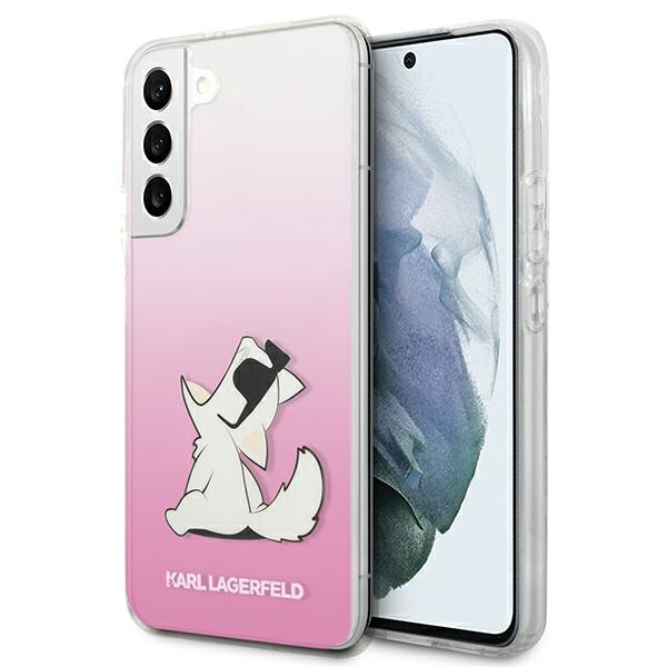 Etui KARL LAGERFELD Samsung Galaxy S22 Plus Choupette Eat Różowy Hardcase