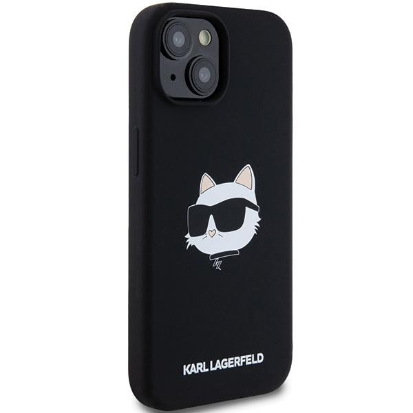 Etui Karl Lagerfeld KLHMP15MSCHPPLK iPhone 15 Plus / 14 Plus 6.7" czarny/black hardcase Silicone Choupette Head MagSafe