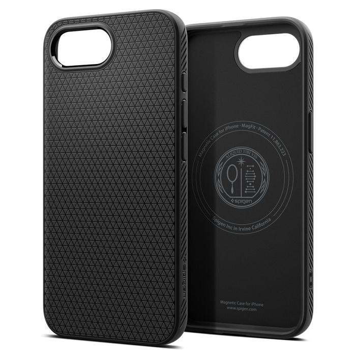 ETUI SPIGEN IPHONE 16E LIQUID AIR MAG MAGSAFE MATOWE CZARNE