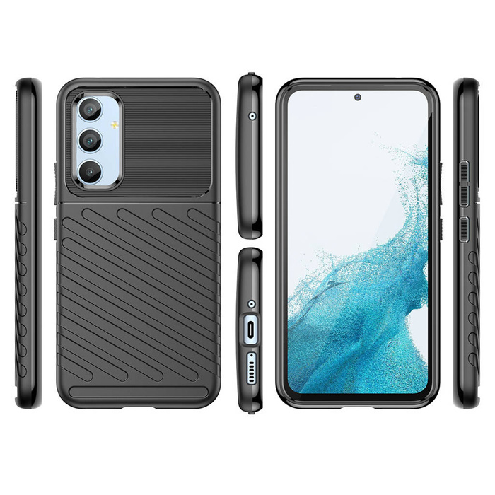 Etui Thunder Case etui do Samsung Galaxy A54 5G silikonowy pancerny pokrowiec czarne Case