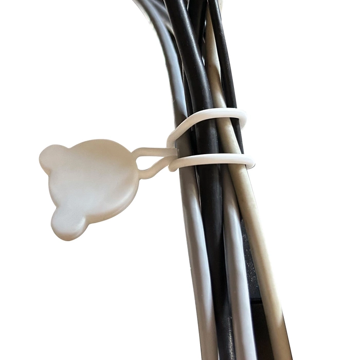 Silikonowy zwijacz kabla - czarny