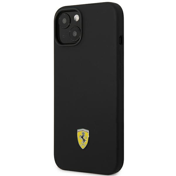 Etui Ferrari FEHCP14MSIBBK iPhone 14 Plus 6,7" czarny/black hardcase Silicone Metal Logo