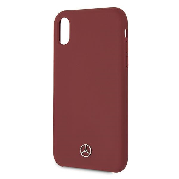 Etui MERCEDES Apple iPhone Xr Silicone Line Czerwony Hardcase