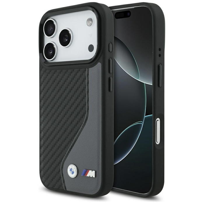 Etui BMW M Carbon Logo MagSafe do iPhone 17 Pro antracyt