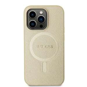 Etui Guess GUHMP15MPSAHMCB iPhone 15 Plus 6.7" złoty/gold hardcase Saffiano MagSafe Case