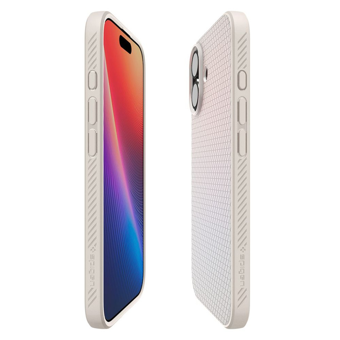 ETUI SPIGEN IPHONE 17 LIQUID AIR NATURAL TITANIUM