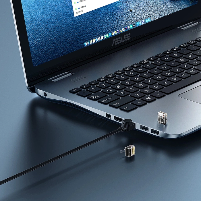 Płaski kabel sieciowy Baseus Ethernet RJ45, Cat.6, 12m (czarny)