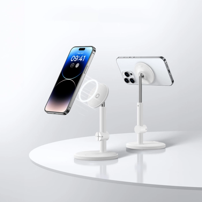 Magnetyczny uchwyt na telefon Baseus MagPro (biały)