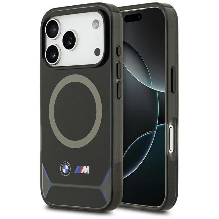 Etui BMW M IML Metal Buttons & Logo      MagSafe do iPhone 17 Pro niebieski
