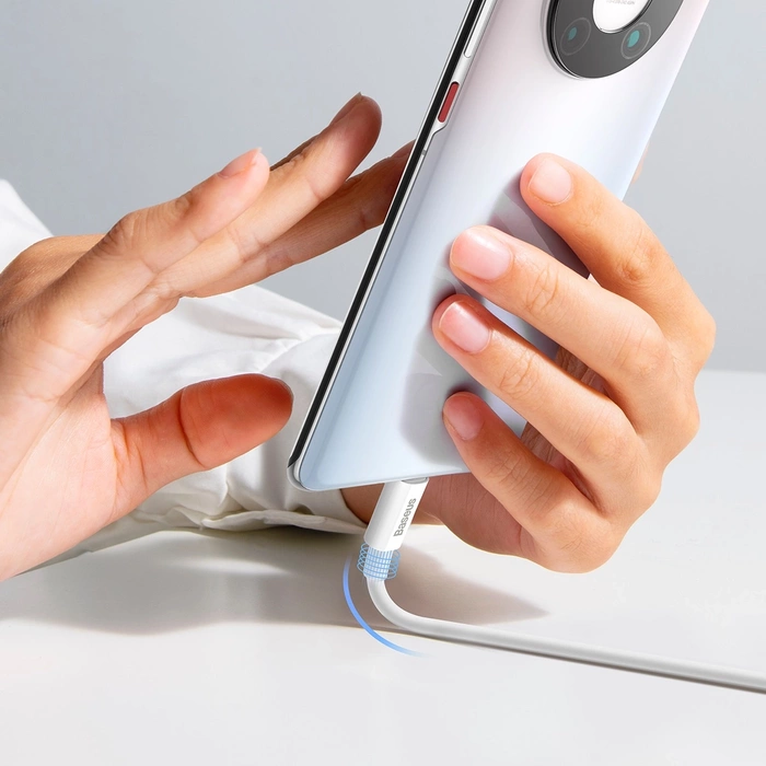 [PO ZWROCIE] Baseus Superior Series kabel SUPERVOOC USB-A do USB-C 65W 1m biały