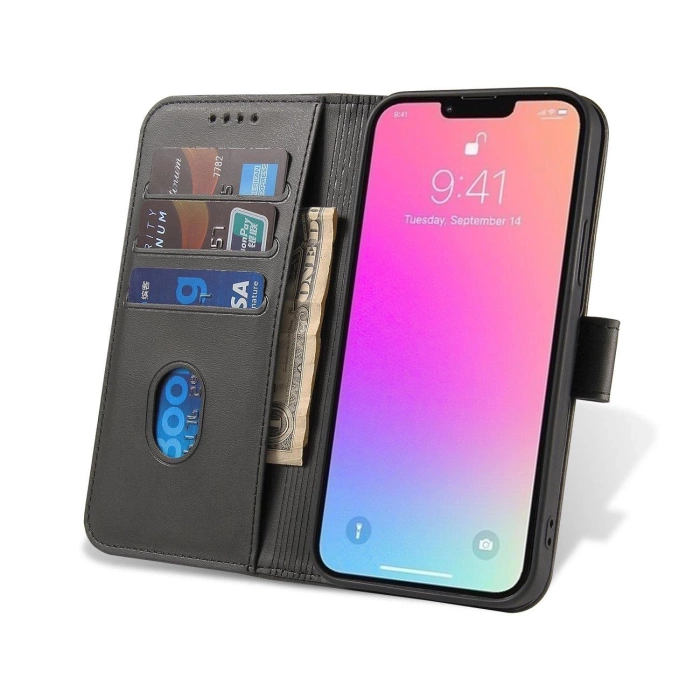 Etui Magnet Case z klapką na Samsung Galaxy S25 Edge - czarne