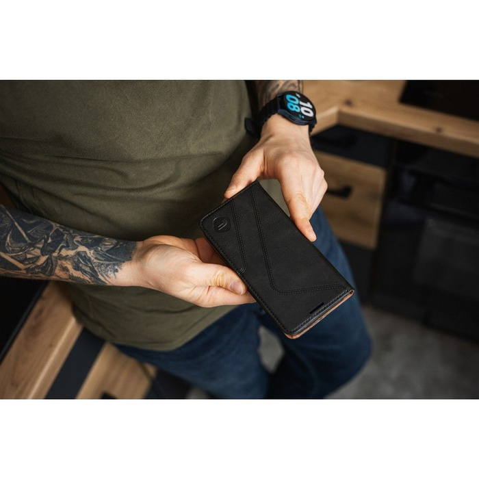 Pokrowiec na Xiaomi Redmi Note 14 Forcell F-Protect RFID Blocker Book czarny