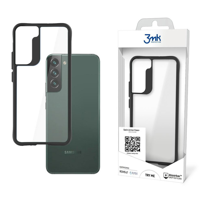 Etui 3MK Samsung Galaxy S22 Plus SatinArmor+ Military Grade Bezbarwny Case