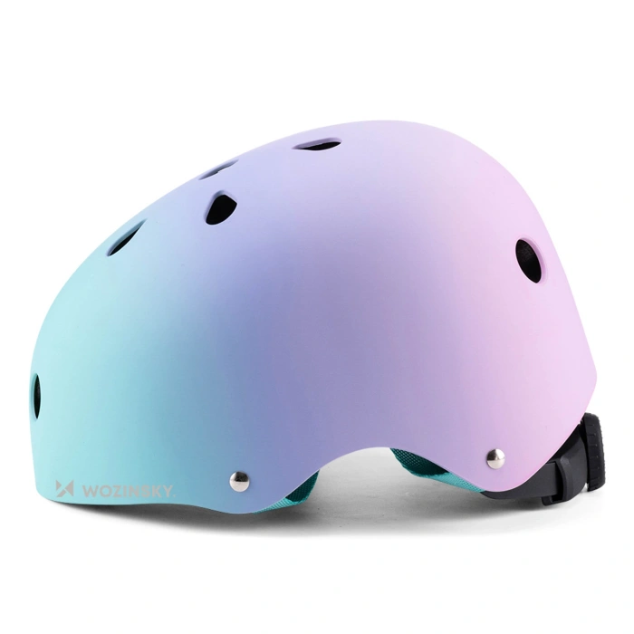 Kask rowerowy BMX/hulajnoga Wozinsky  M - gradient różowy