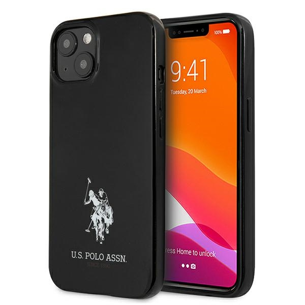 Etui US POLO Apple iPhone 13 Horses Logo Czarny Hardcase