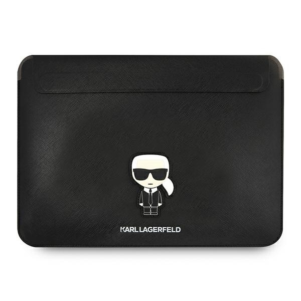 Etui KARL LAGERFELD Laptop 13 14 Sleeve Saffiano Ikonik Karl Czarny Case
