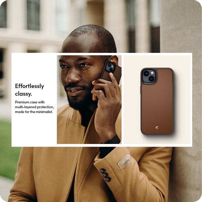Etui Spigen iPhone 14 Plus Cyrill Kajuk Mag Magsafe Saddle Brown
