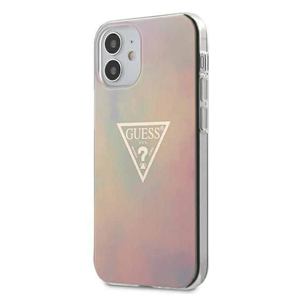 Etui GUESS Apple iPhone 12 Mini Tie & Die Collection Różowy Hardcase