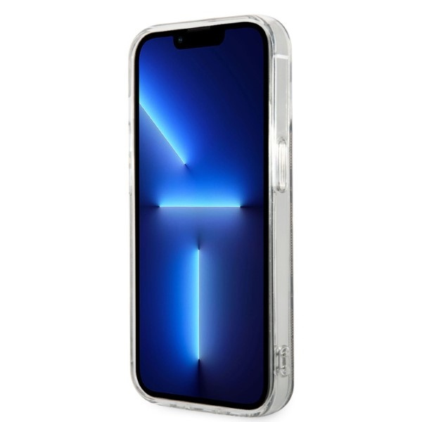 Zestaw Etui Guess Case+ Charger iPhone 14 Pro 6,1" brązowy/brown hard case 4G Print MagSafe