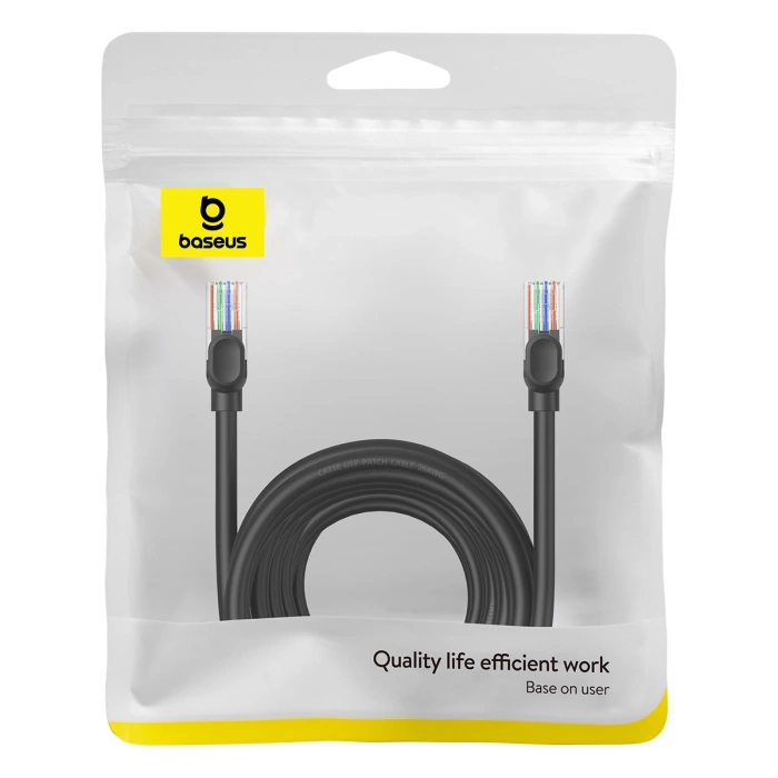Kabel sieciowy Baseus Ethernet CAT5, 10m (czarny)