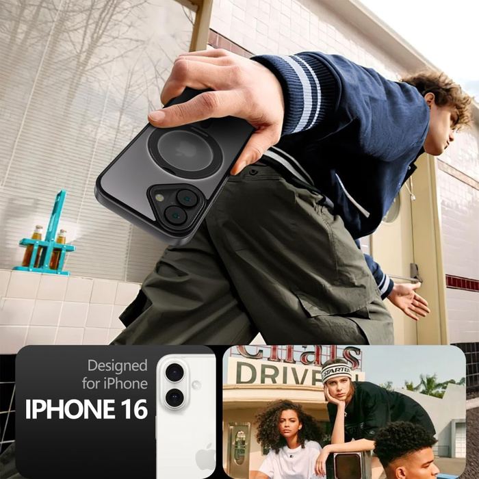 Etui TECH-PROTECT MAGRING MAGSAFE IPHONE 16 MATTE BLACK