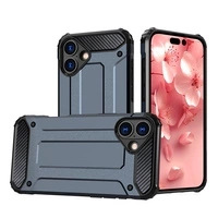 Pancerne hybrydowe etui Hybrid Armor pokrowiec futerał na iPhone 16e - niebieskie
