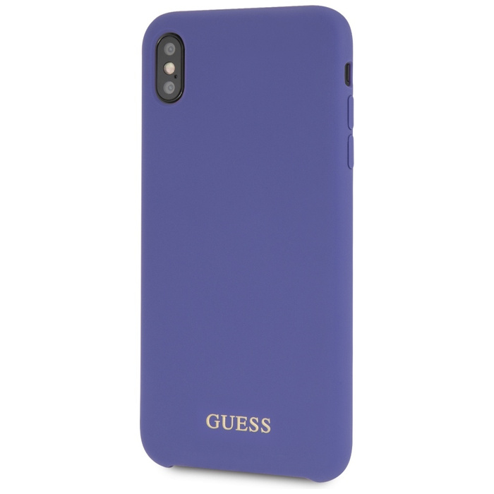Etui GUESS Apple iPhone Xs Max Silicone Fioletowy Hardcase