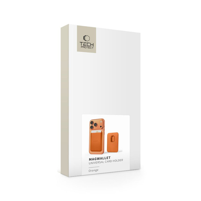 TECH-PROTECT MAGWALLET MAGSAFE UNIVERSAL MAGNETIC CARD HOLDER ORANGE