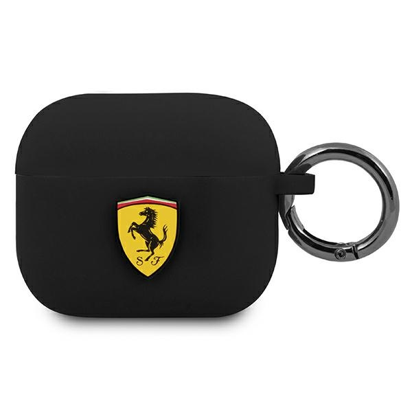 Etui FERRARI Apple AirPods 3 Silicone Czarny Case