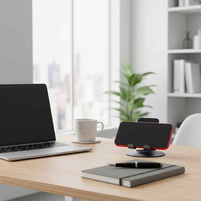 Uchwyt na telefon / tablet biurkowy składany Forcell F-Grip Fold Stand 3 360 szary