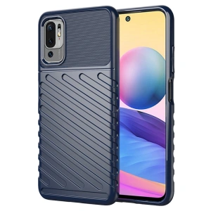 Thunder Case elastyczne pancerne etui pokrowiec Xiaomi Redmi Note 10 5G / Poco M3 Pro niebieski