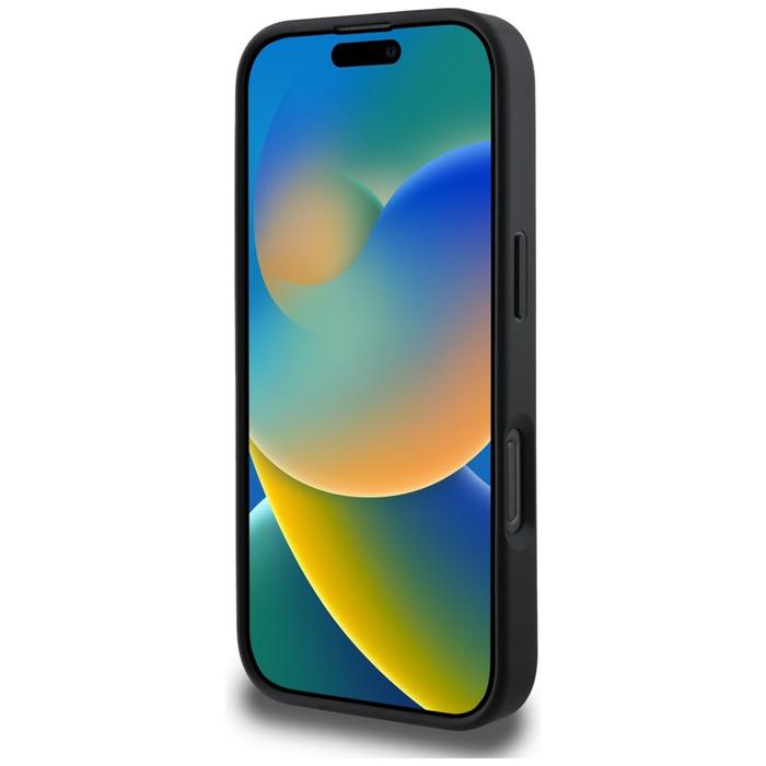 Etui Guess 4G Stripes z portfelem         Magsafe do iPhone 16 Pro Max czarny