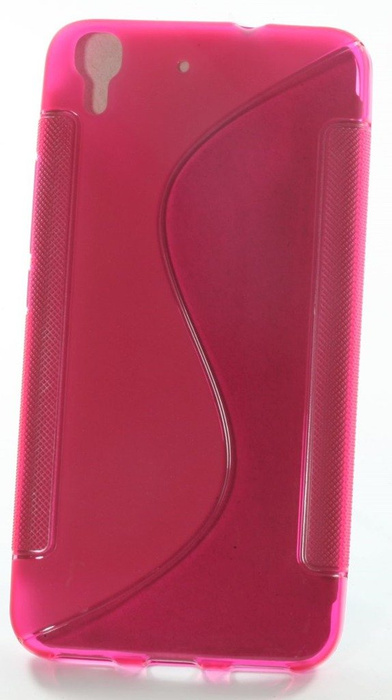 Pokrowiec S-Line Huawei Ascend Y6 Różowy Etui Silikon