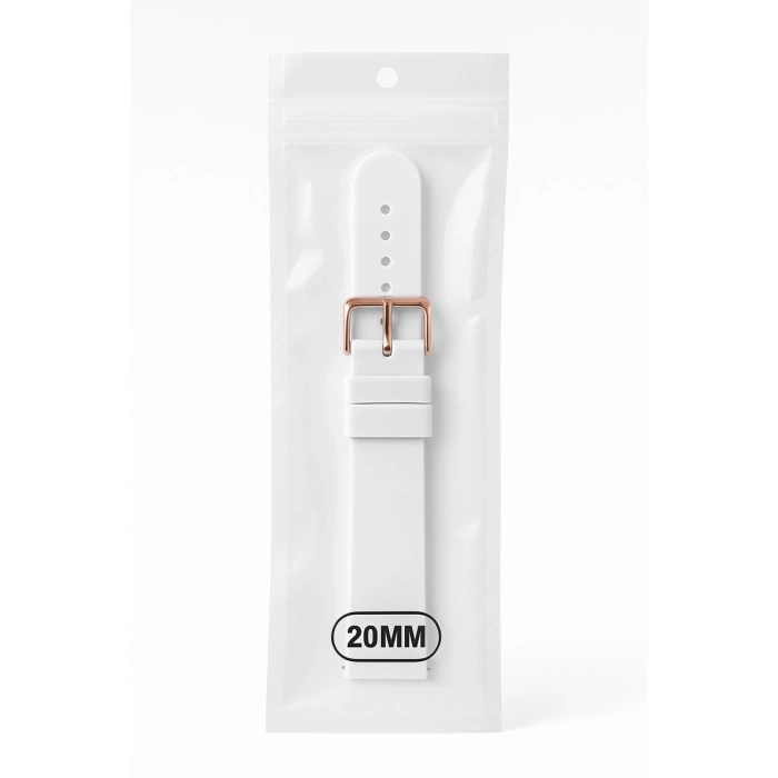 Pasek silikonowy do Huawei Watch GT2 / GT3 42mm - biały