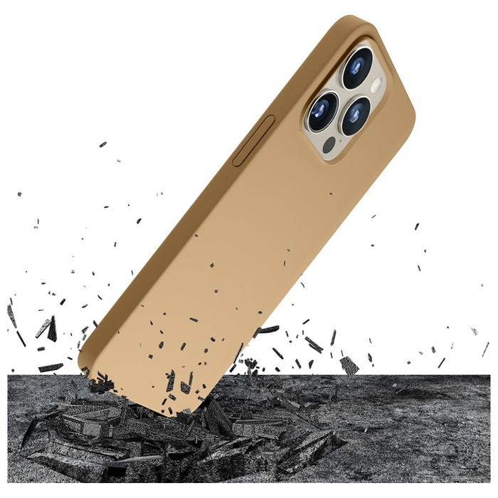 Etui 3MK Hardy Case iPhone 15 Pro Max 6.7" ciemnozłoty/dark gold MagSafe Case