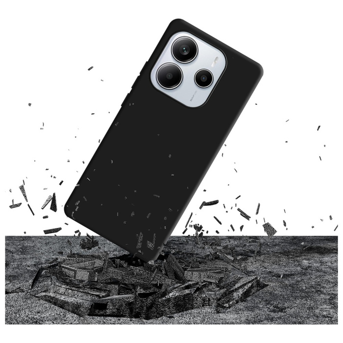 Etui 3MK Silicone Case do Xiaomi Redmi   Note 14 5G czarny
