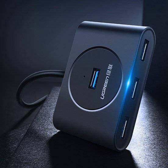 Ugreen rozdzielacz HUB 4x USB 3.2 Gen 1 (kabel 1 m) czarny (CR113 20291)