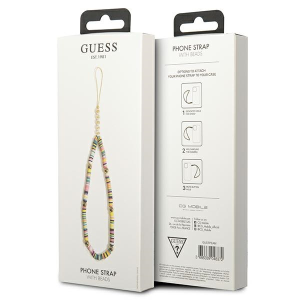 Zawieszka GUESS Phone Strap Heishi Beads Wielokolorowy