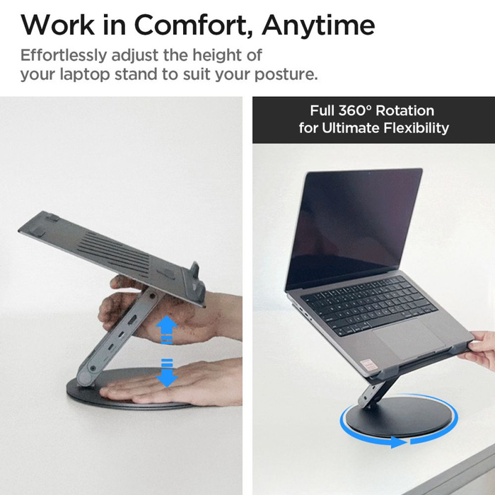 PODSTAWKA NA LAPTOP SPIGEN STAND HUB SPACE GREY