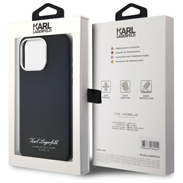 Karl Lagerfeld KLHCP15XPGWCMKHK iPhone    15 Pro Max 6,7" hardcase czarny/black hotel RSG
