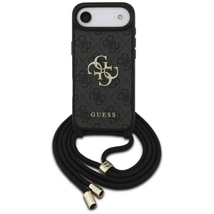 Etui Guess 4G Big Logo Cord Stap Crossbody do iPhone 17 Air czarny