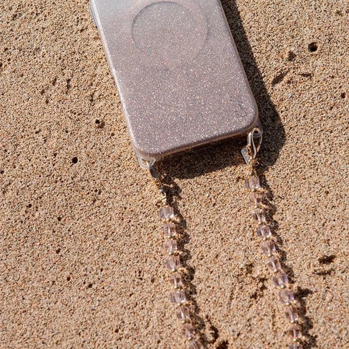 Zawieszka UNIQ Coehl Candy Gem Handstrap uniwersalny sznurek do telefonu na rękę - różowa